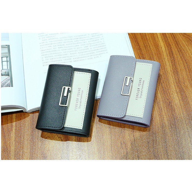 Ví Ngắn Nữ Mini FOREVER YOUNG Khóa Cách Điệu V198 Cực Hot