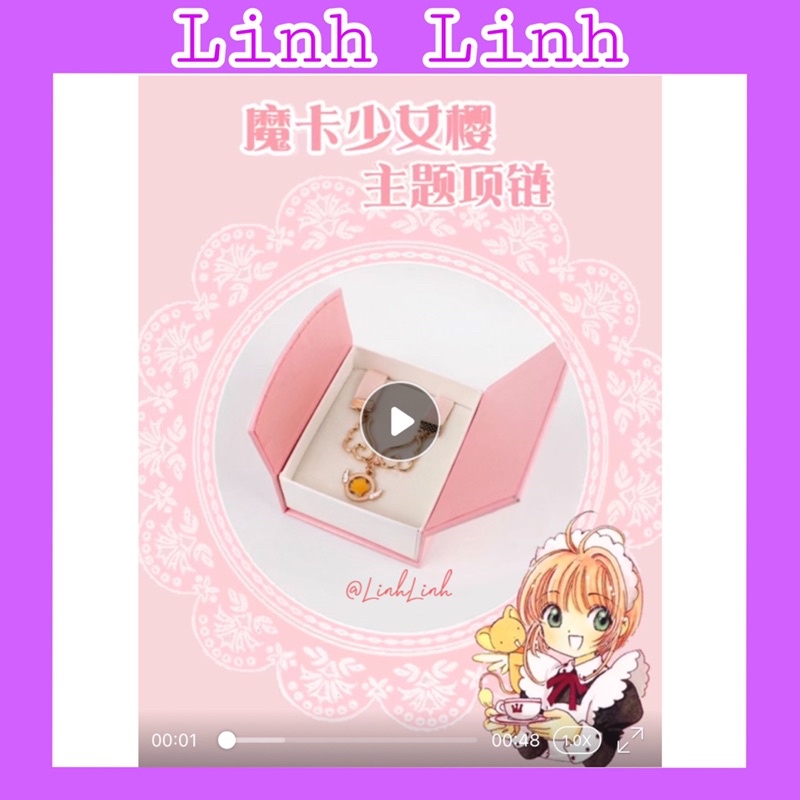 Choker Sakura Thủ Lĩnh Thẻ Bài