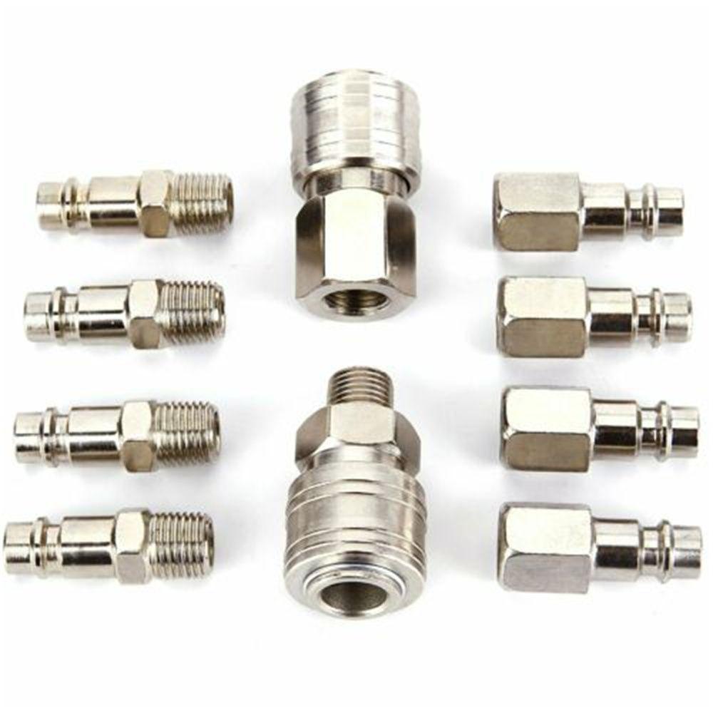 Bộ 10 Ống Nối Khí Nén Bằng Niken Mạ Niken Mới Tiện Dụng