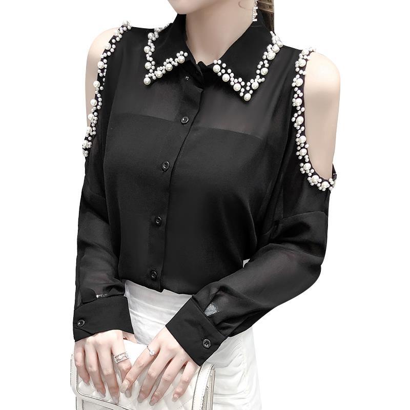 Áo Sơ Mi Nữ Dài Tay Cổ Bẻ Thời Trang Hàn