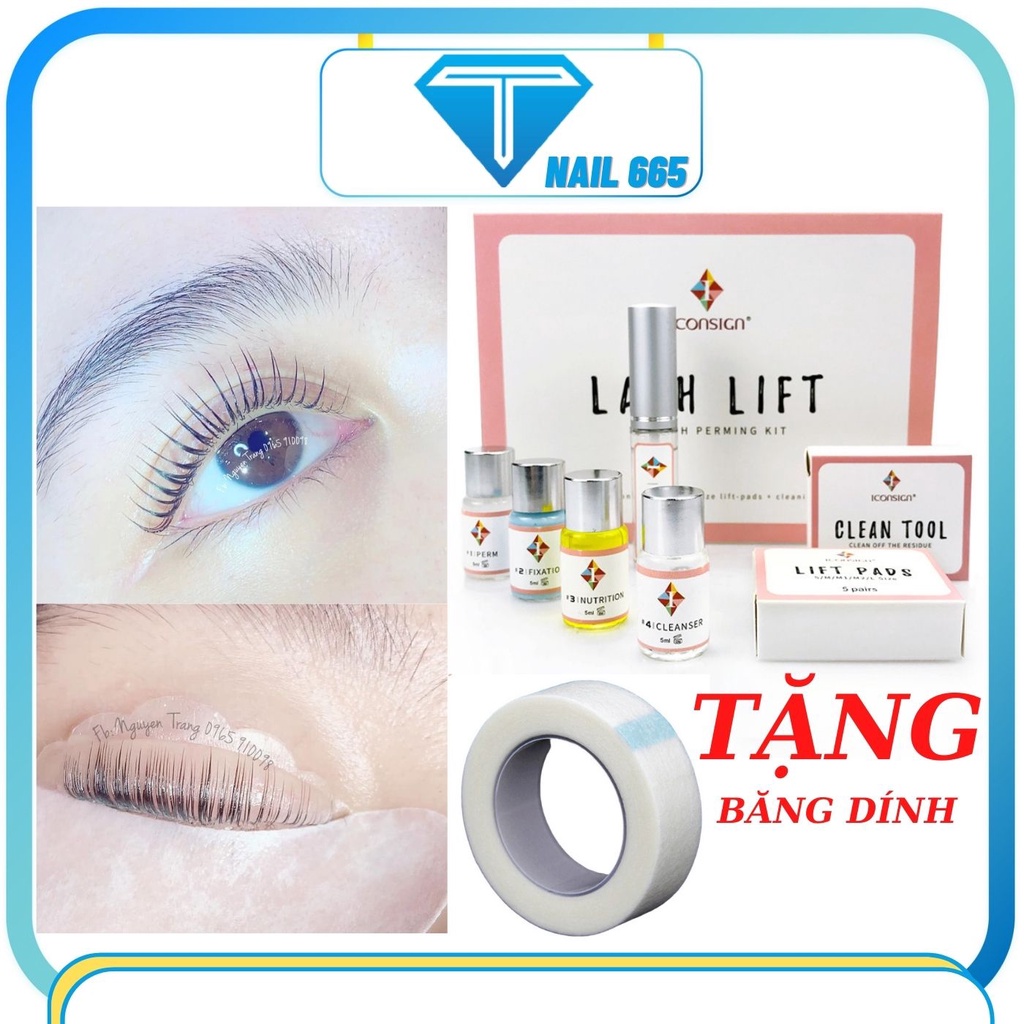 Sét uốn mi LASH LIFT collagen . Bộ uốn mi cong hàn quốc 6d chính hãng