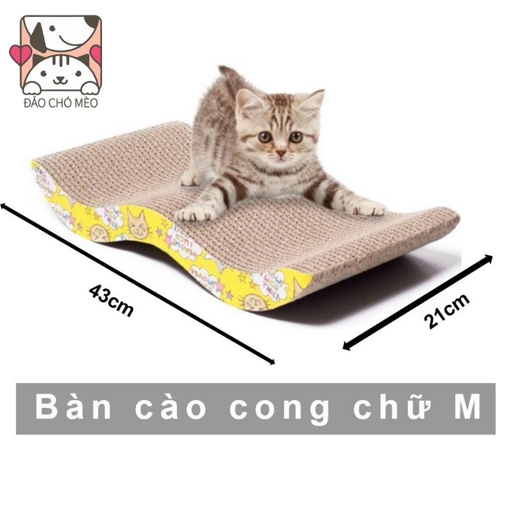 Bàn cào móng cho mèo kèm CANIP - Bàn cào móng mèo giúp mèo cào sạch và mòn bớt mòng - Đảo Chó Mèo