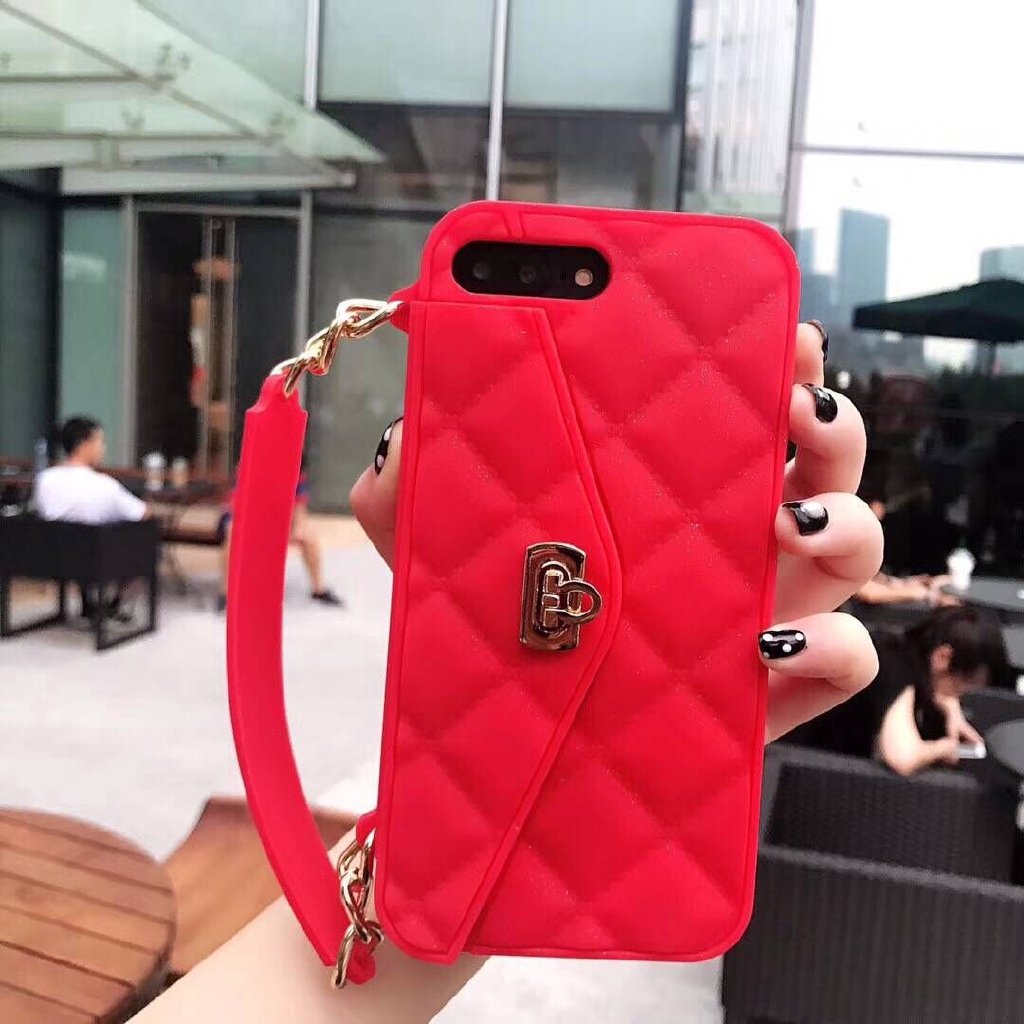 Ốp điện thoại kiểu ví tiền có dây đeo vai thích hợp cho IPHONE 7 8 PLUS X XS XR XS MAX 11 12 PRO MAX Mini