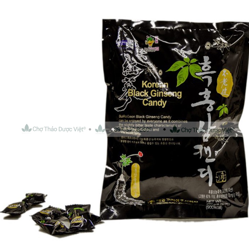 Kẹo Hắc Sâm Gói 170g Hàn Quốc - Chợ Thảo Dược Việt
