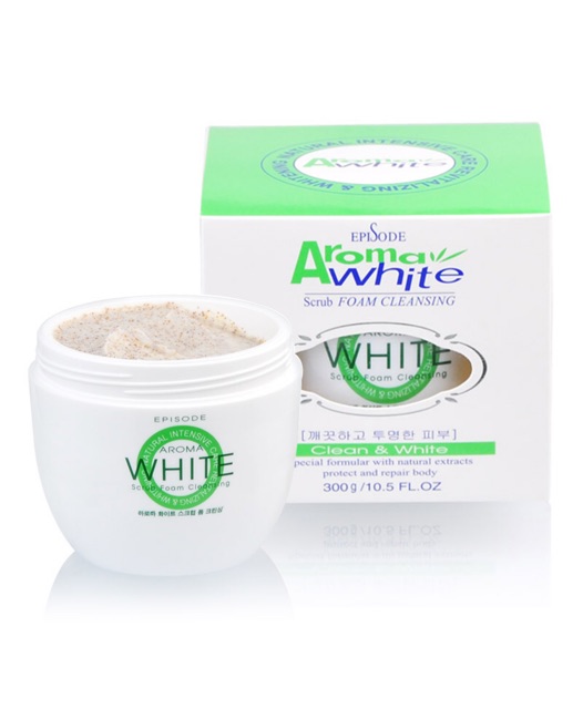 Sữa Tắm Cát Trắng AROMA White Scrub Foam Cleansing