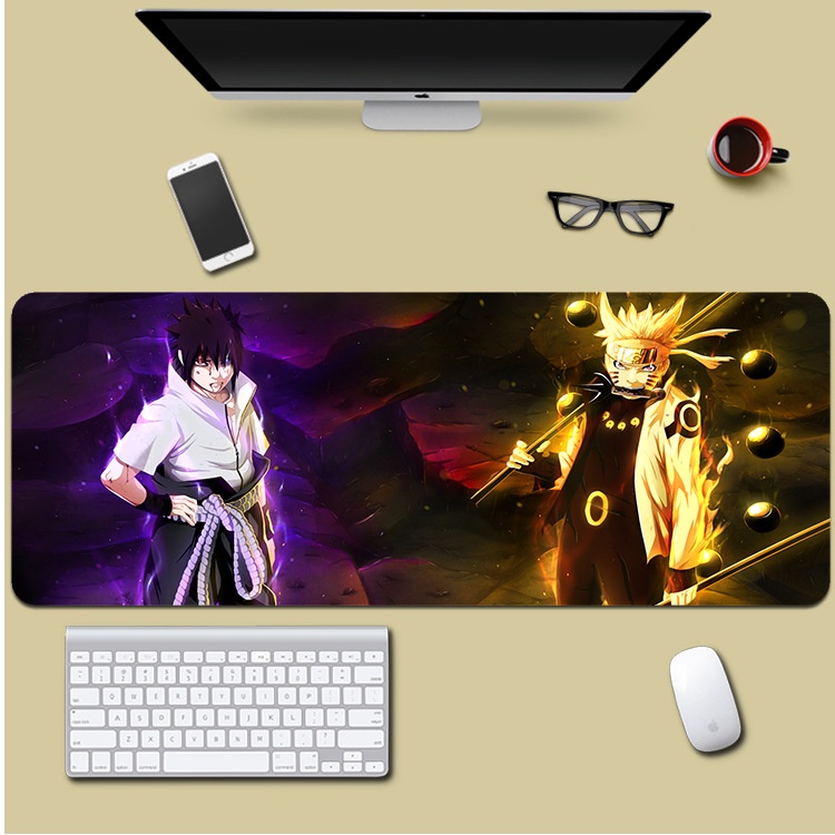 Miếng Lót Chuột Lớn Naruto Kích Thước 80x30cm Decor Bàn Làm Việc Văn Phòng In Siêu Đẹp