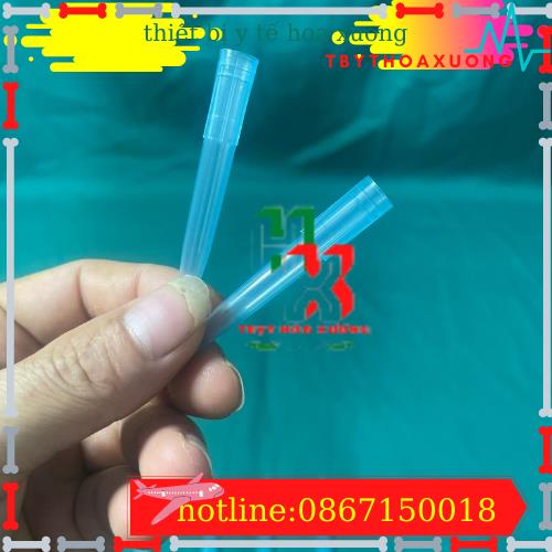[ Combo 50 Túi ] Đầu Côn Xanh Thường ( Không Khía) 1000ul Dùng Cho Gilson Pipette Túi 500 Cái