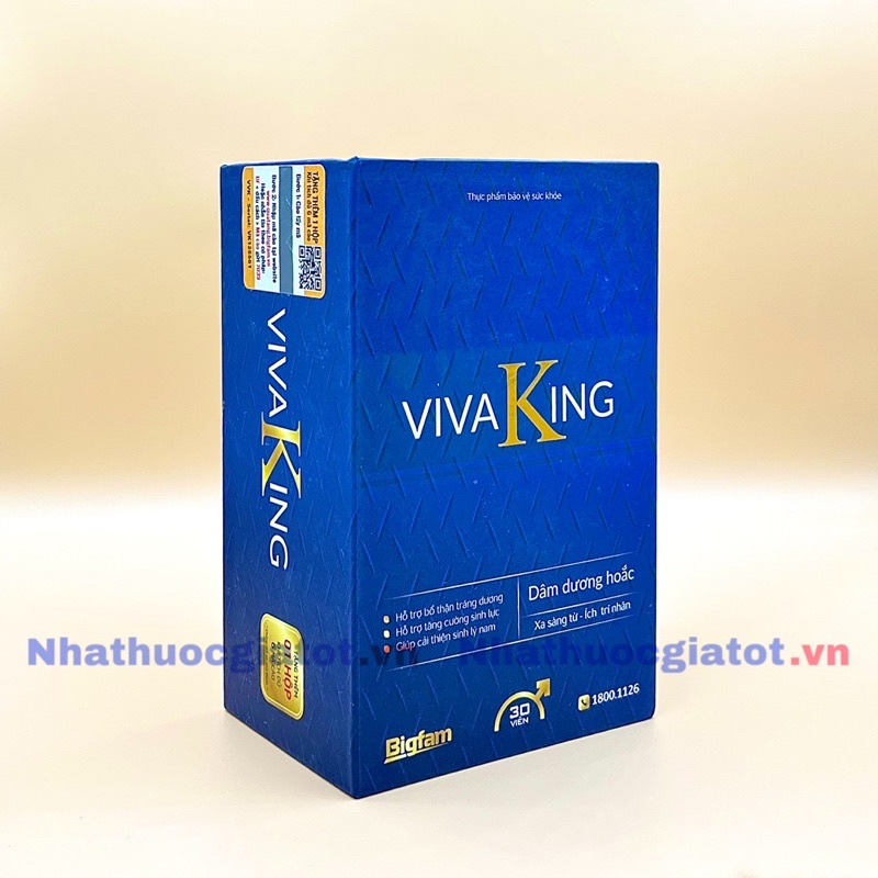 Viên Uống VIVAKING Hỗ Trợ Bổ Thận Tráng Dương, Tăng Cường Sinh Lý Nam Giới