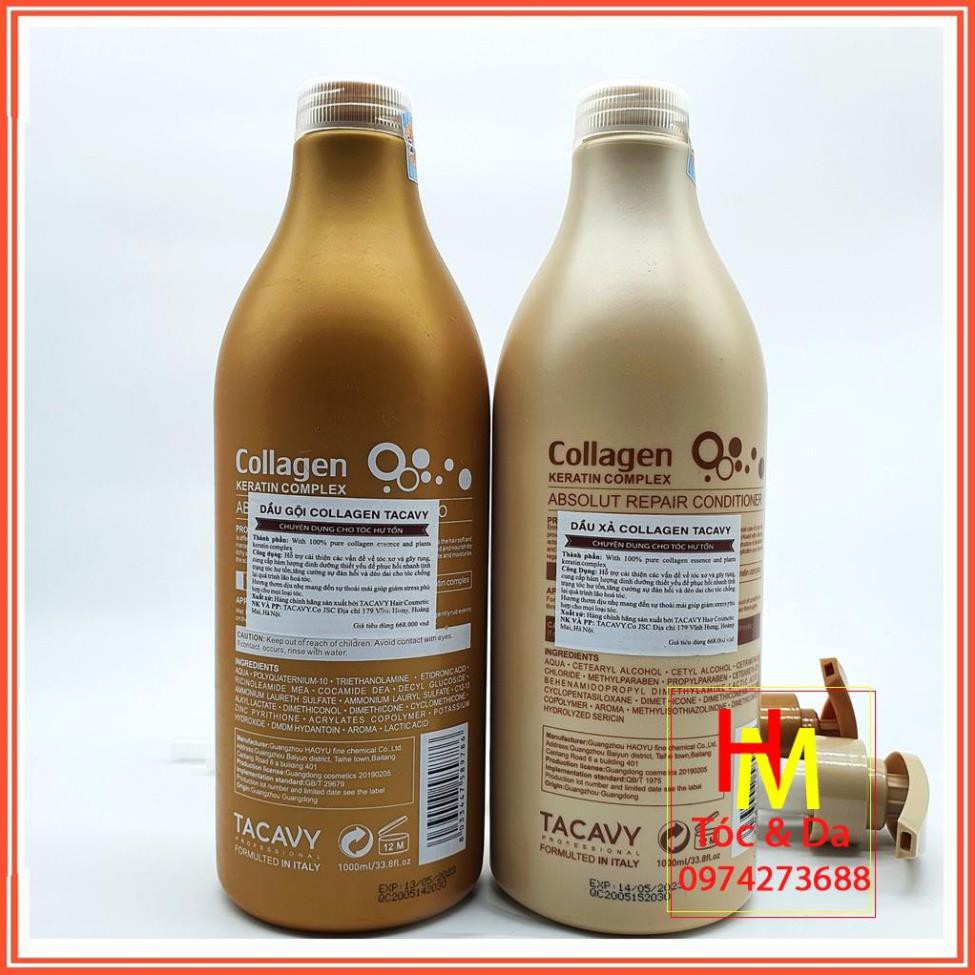 Dầu gội cặp mềm mượt taccavi 1000ml