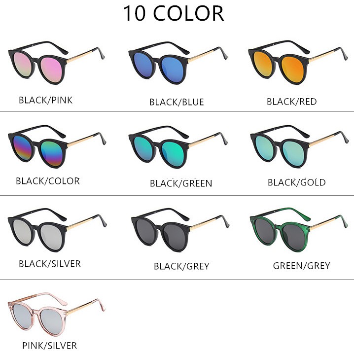 Thanh toán tại chỗ◆2018 New Korean Ladies Luxury Metal Cat Eye Sunglasses Fashion Colorful | BigBuy360 - bigbuy360.vn