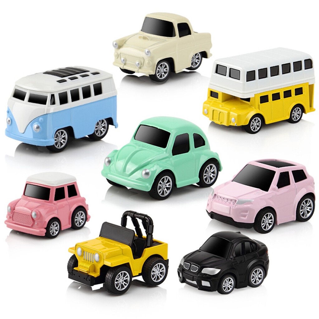 [Giảm giá thần tốc] Bộ 8 Ô Tô Mô Hình Bằng Sắt MINI CAR - Đồ Chơi Cho Bé Trai