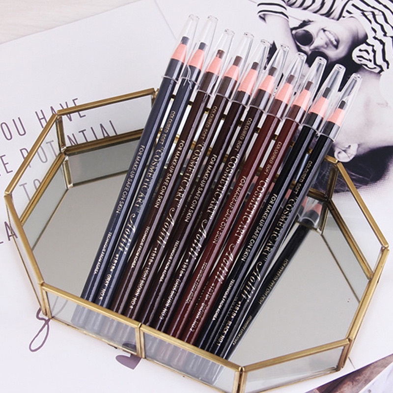 Chì xé kẻ mày cao cấp Haozhuang Make Up Milano Eyebrow Pencil nhiều màu