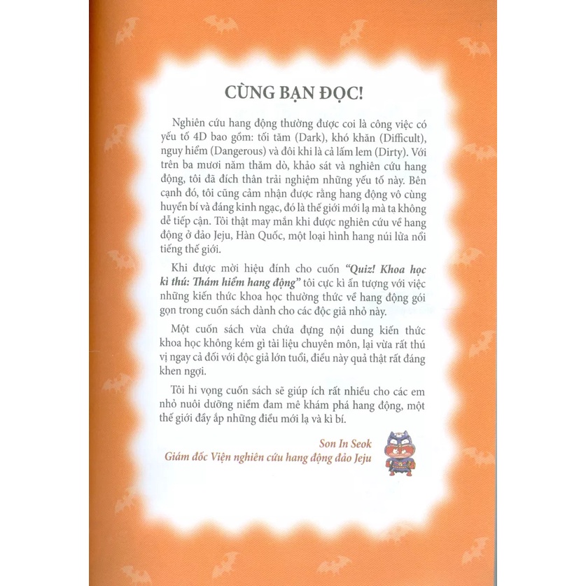 Sách Quiz! Khoa Học Kì Thú: Thám Hiểm Hang Động