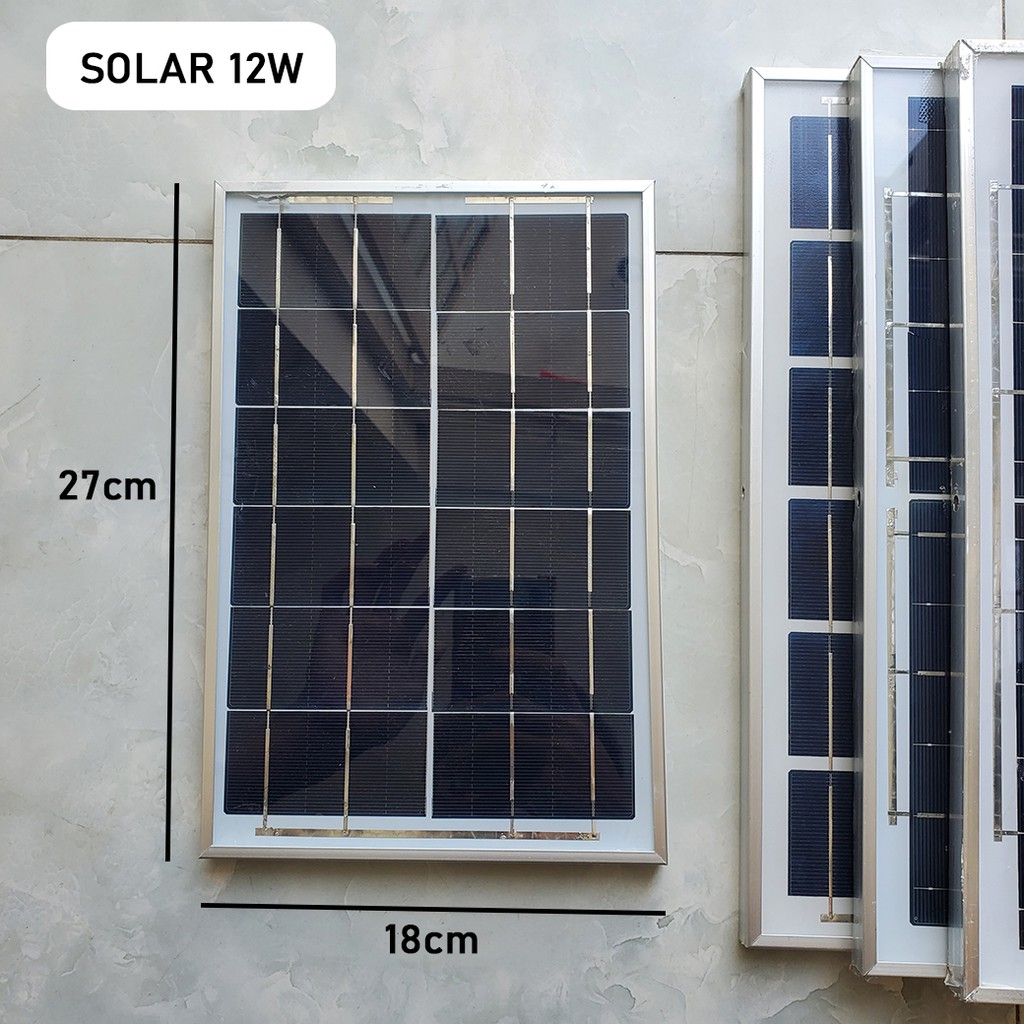 Tấm pin năng lượng mặt trời 6v 12w poly