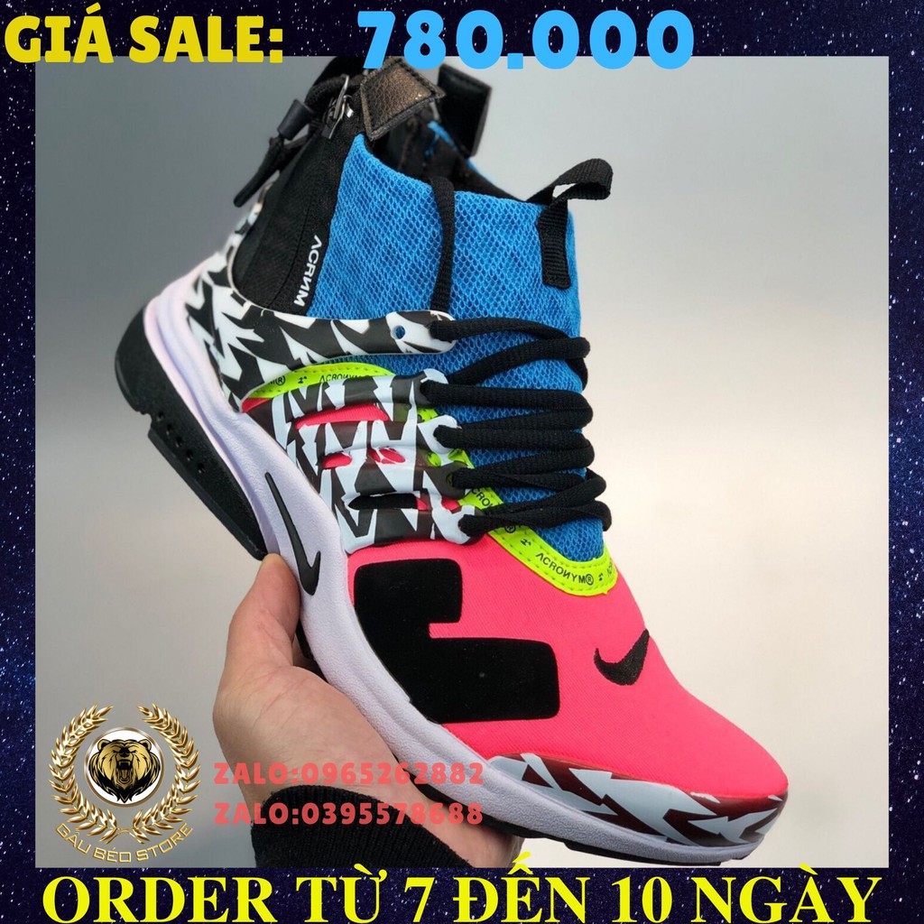 📦 FULLBOX 🌐 ORDER  🎀 SALE 50% 🎀 💯 ẢNH THẬT 🏷 ACRONYM x Nike Air Presto Mid 🏷 👟 GIÀY NAM NỮ 👟