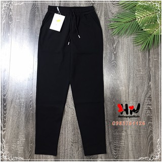 Ảnh thật] Quần joggers đen trơn cao cấp