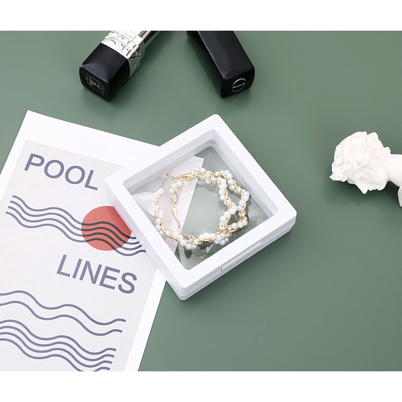 Hộp đựng trang sức phụ kiện nhỏ gọn mặt bọc nhựa PE trong suốt tiện lợi đem đi du lịch - HICKIES LACING SYSTEM