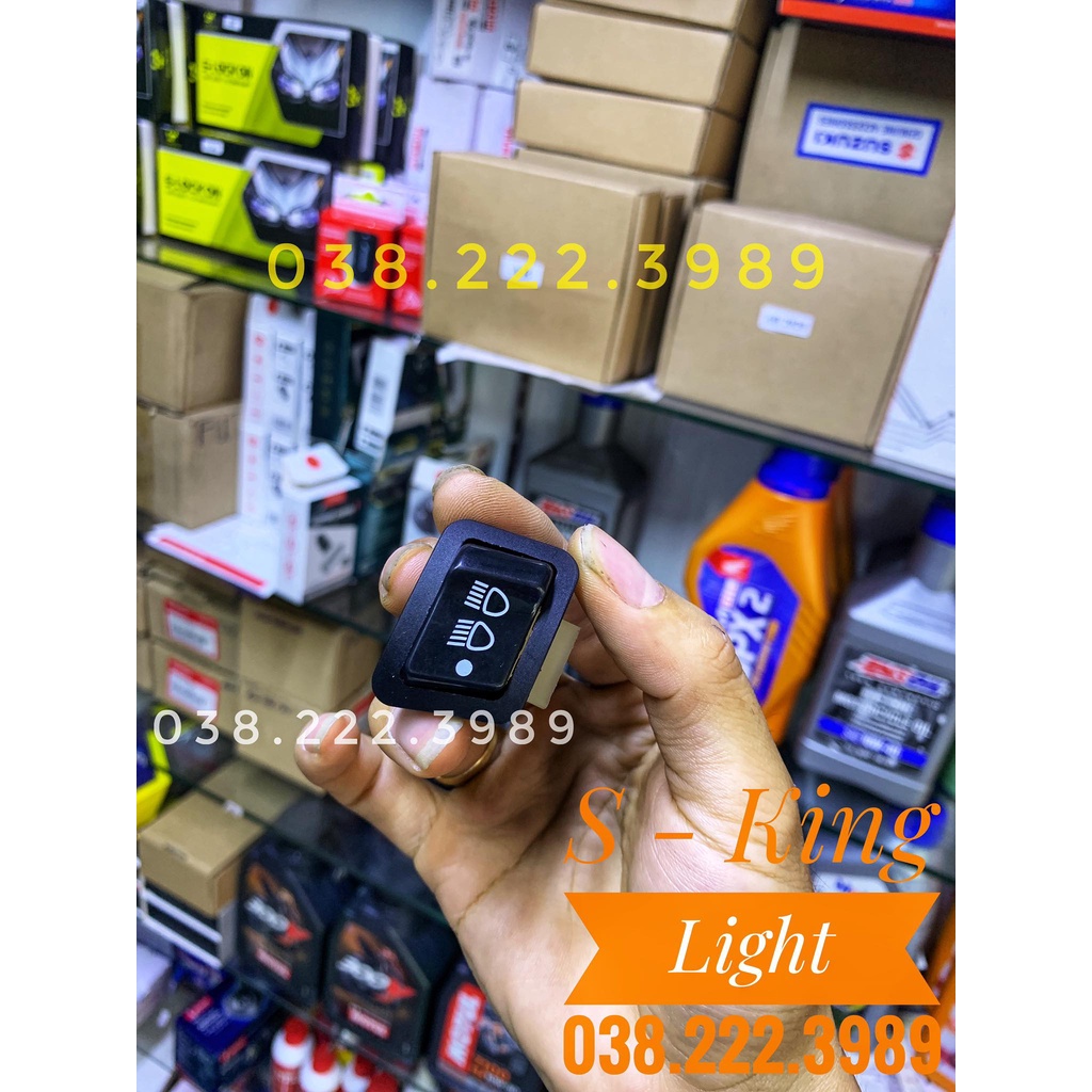 Công Tắc TẮT ĐÈN Xe Máy, 3 Chế Độ PHA - COS - TẮT ĐÈN Hàng CAO CẤP LOẠI 1
