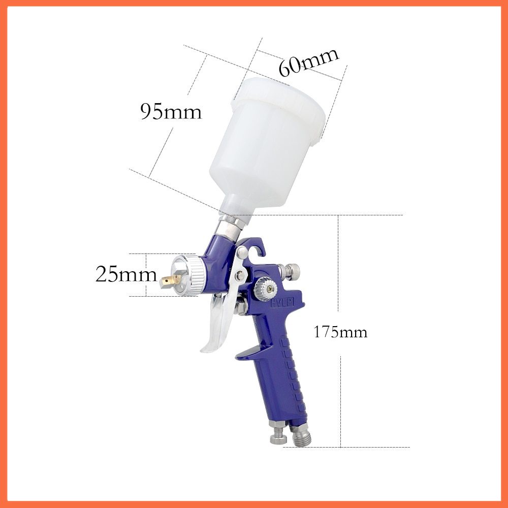 0.5/0.8mm Spray Guns Professional Mini H-2000 Pneumatic Paint Spray Gun Power Tool Painting Cars Aerograph Tool HVLP Spray Gun