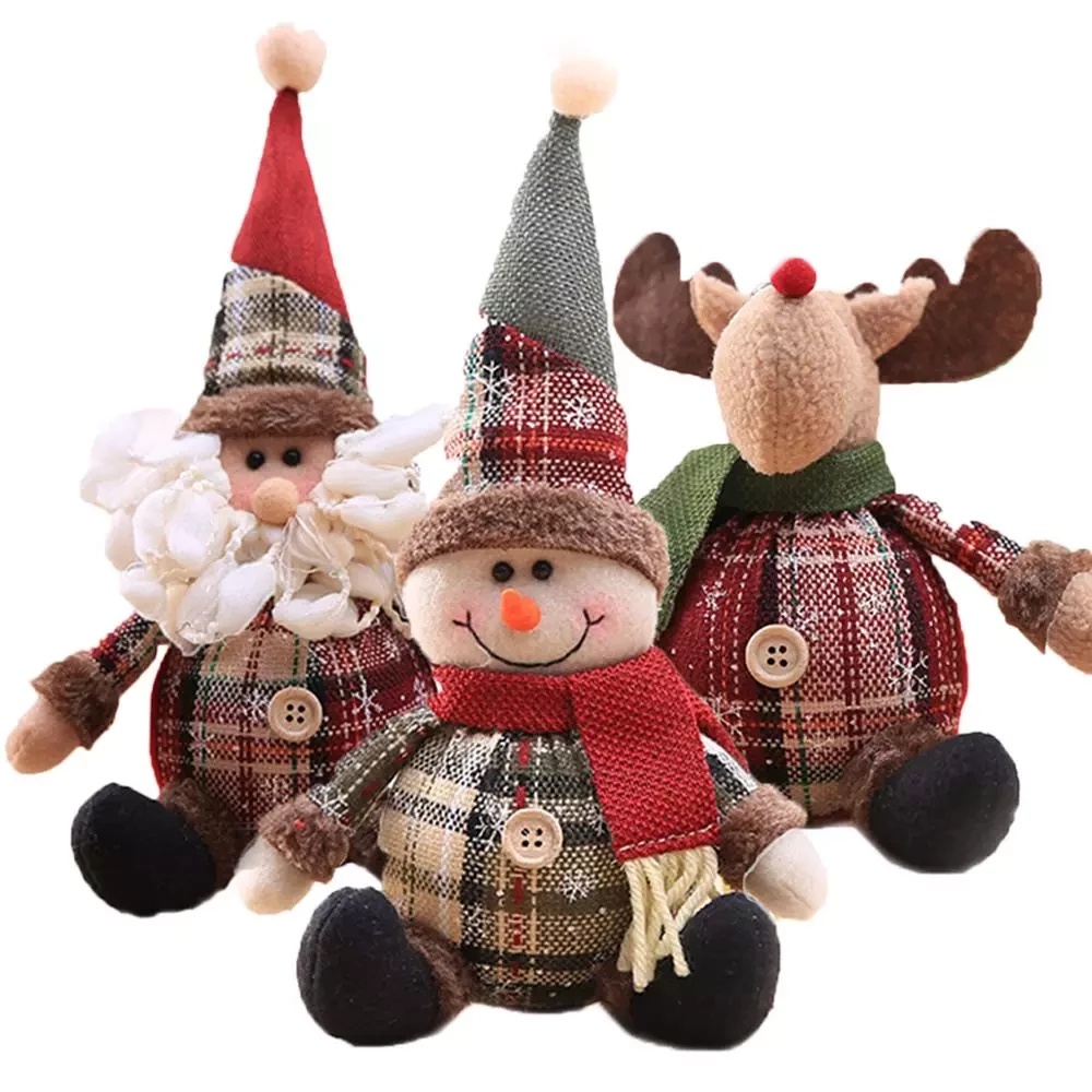 Búp Bê Treo Trang Trí Cây Thông Giáng Sinh Hình Tuần Lộc / Ông Già Noel