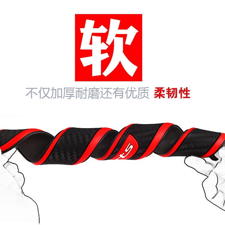 Automobile Door Strip Anti-Stepping Welcome Pedal Trim Carbon Fiber Pattern Bumper Anti-Collision Door Edge Protector Universal Modification car accessories P9OI