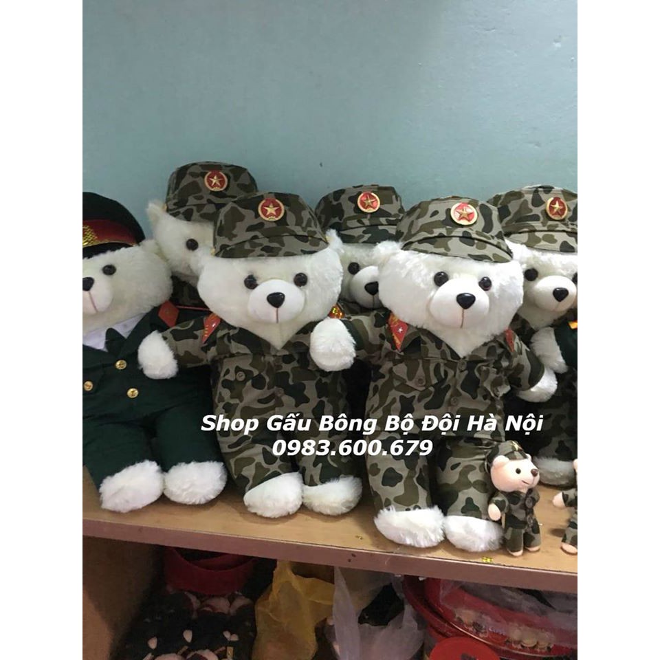 Gấu Bông Bộ Đội Đặc Công 45cm