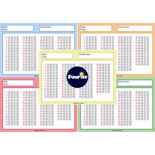 Giấy trắc nghiệm (Omr Sheet) - 100 tờ