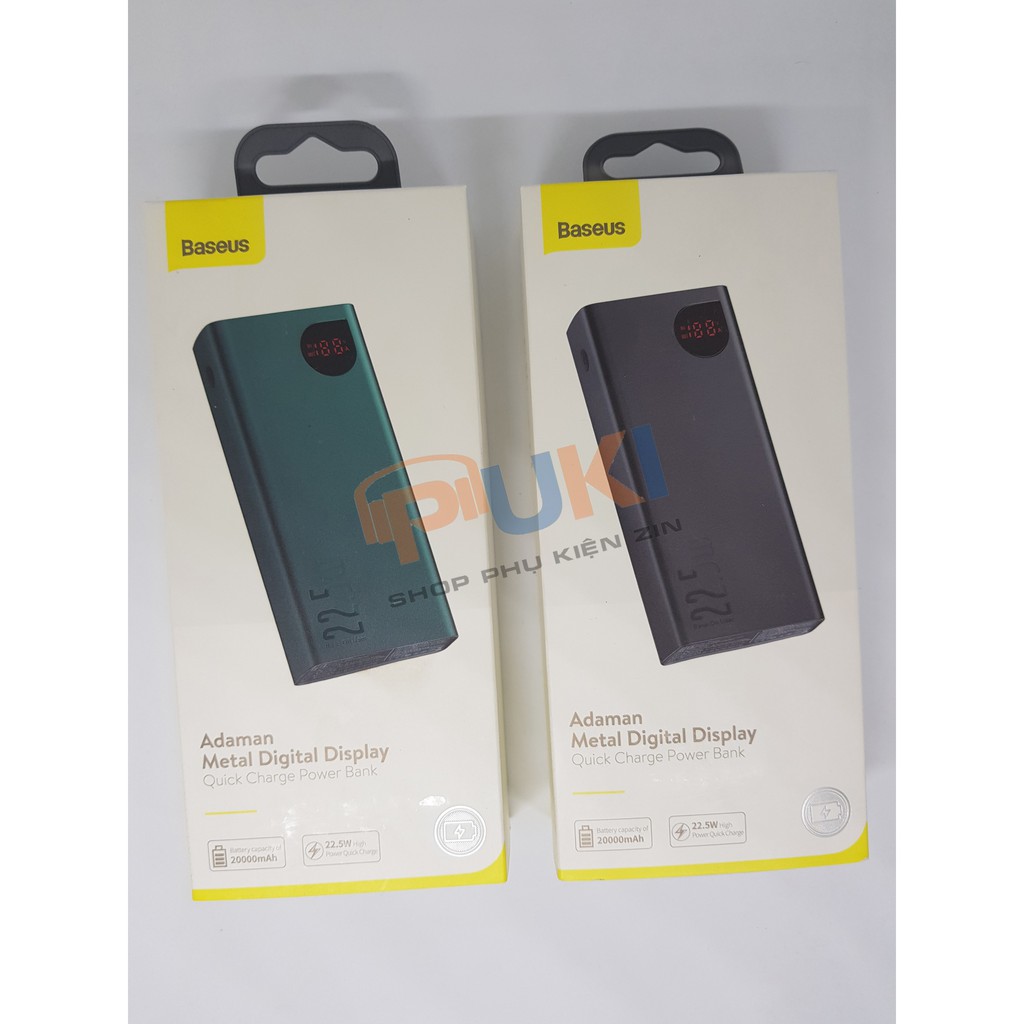 Sạc Dự Phòng Baseus 20000mAh Chính Hãng - Sạc Nhanh Quick Charge 22.5W