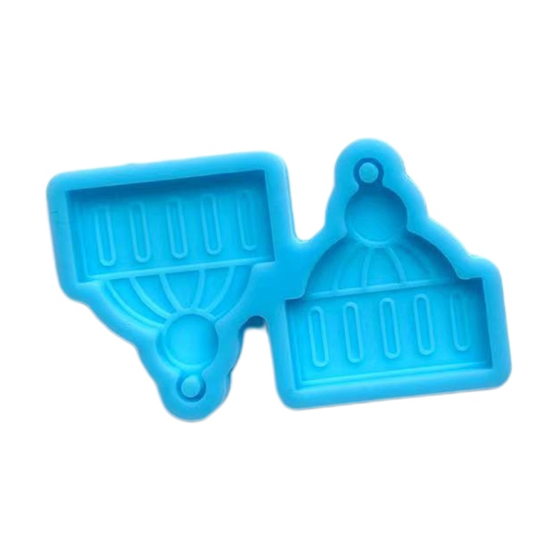 Khuôn Silicone Làm Bông Tai Epoxy Hình Cây Thông / Người Tuyết DIY