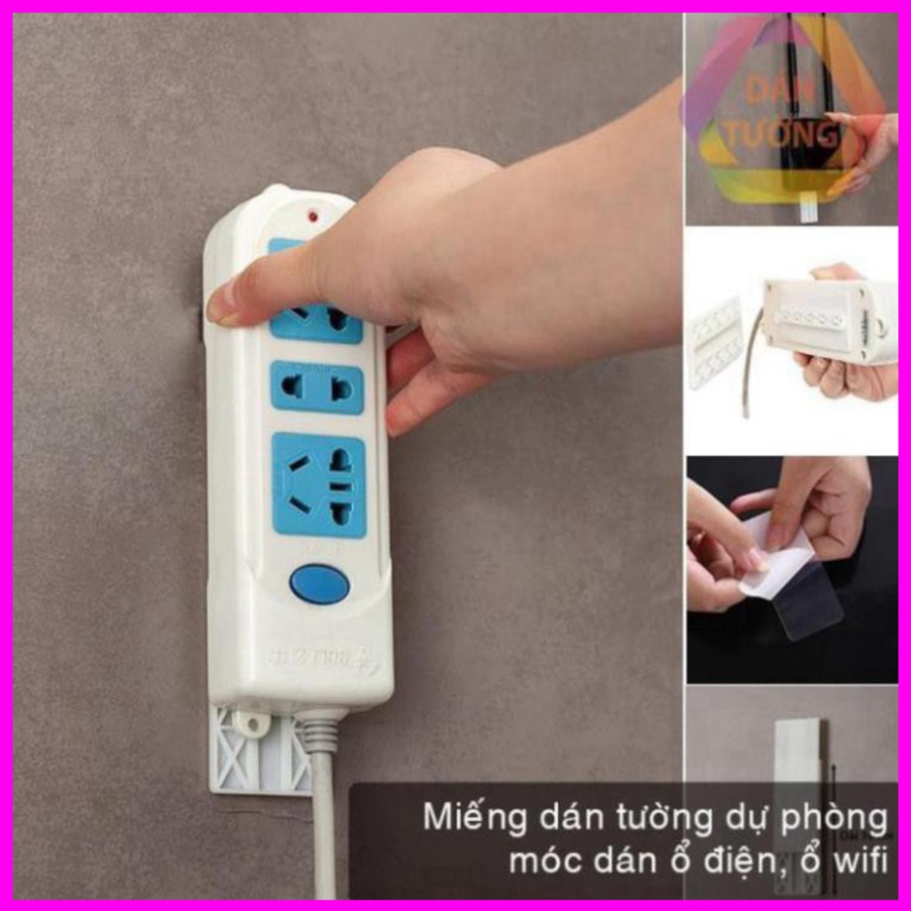 FREESHIP Miếng dán tường 2 mặt keo trong siêu chắc dự phòng cho kệ remote , kệ xà bông, dán tranh chịu lực cao, chống th