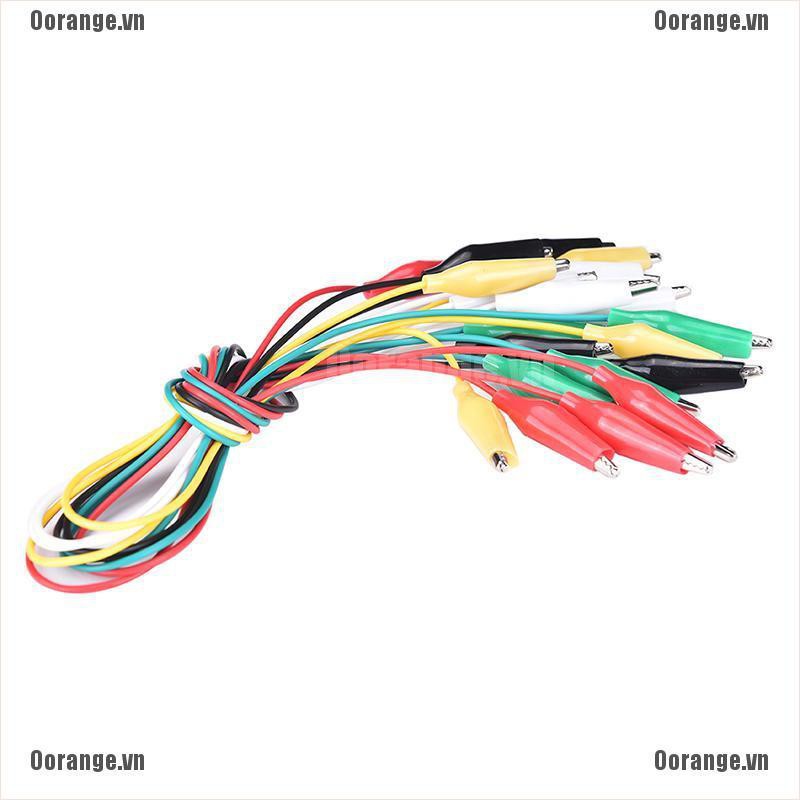 Bộ 10 dây cáp kẹp cá sấu thử điện hai đầu chất lượng cao | BigBuy360 - bigbuy360.vn