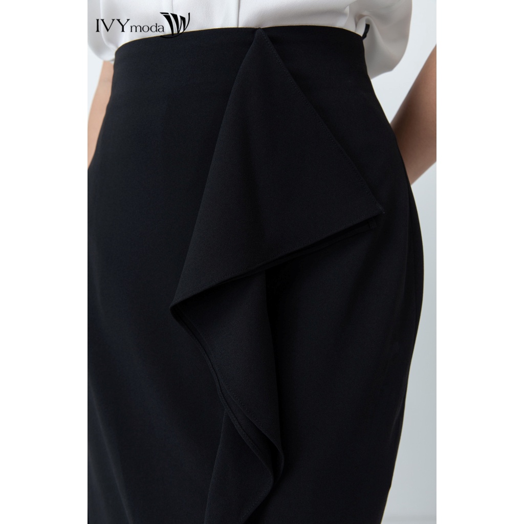 Chân váy bút chì vạt bèo IVY moda MS 31M6729