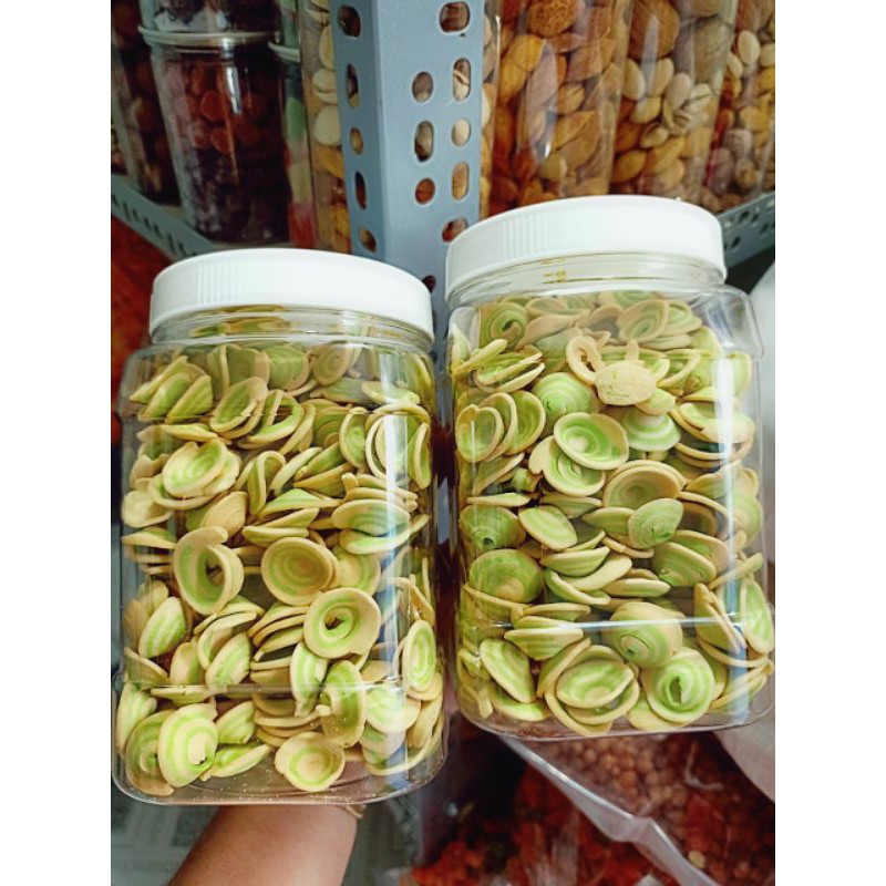 Bánh tai heo nhí vị trà xanh HŨ 300GRAM ĂN VẶT NHÀ LÀM TRAMSHOP1993