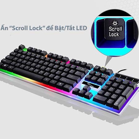 Bàn Phím Giả Cơ G21🛑XẢ KHO-HÀNG LOẠI 1 🛑  Có đèn LED 7 màu SIÊU ĐẸP - Cho máy tính, laptop [ BH 6 THÁNG ] | BigBuy360 - bigbuy360.vn