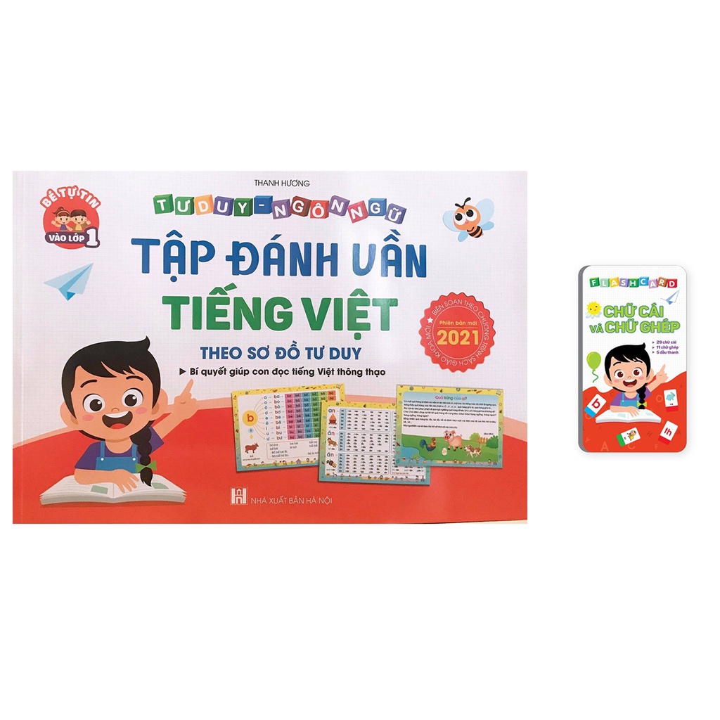 Sách Tư Duy Ngôn Ngữ - Tập Đánh Vần Tiếng Việt Phiên Bản Mới (Tặng Kèm Thẻ)