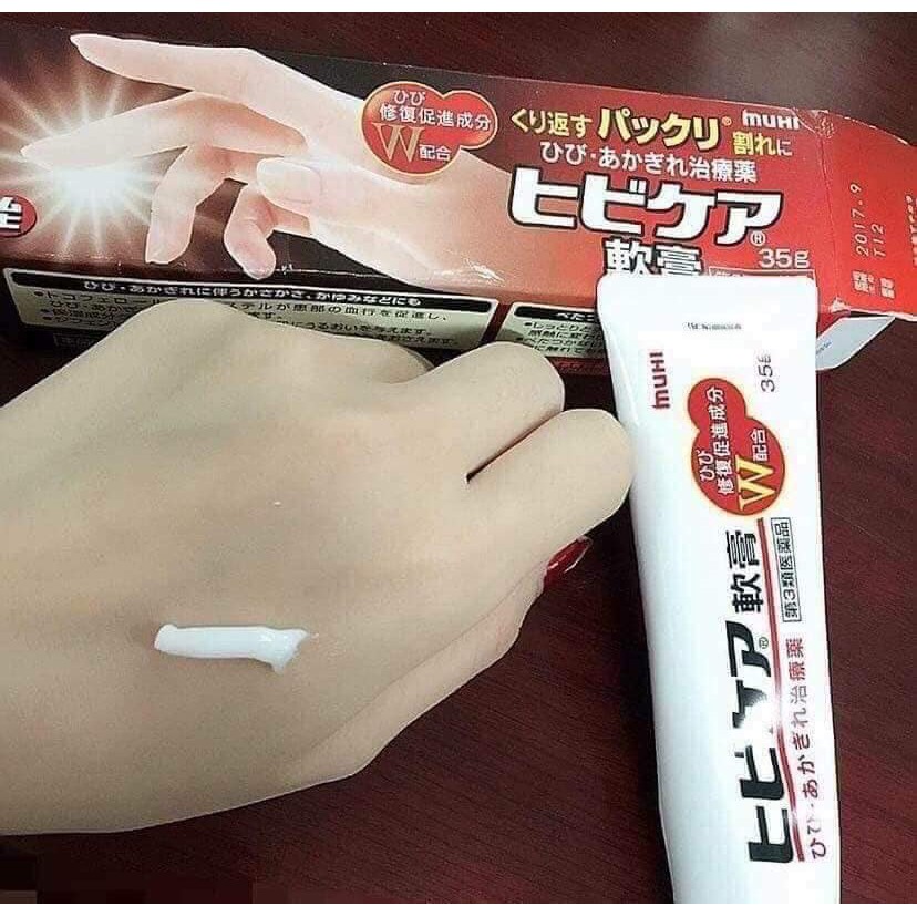 Kem dưỡng da tay trị nẻ Hibikea Muhi 35g