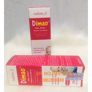 Dimao - vitamin d3 dạng xịt 400iu, hương dâu