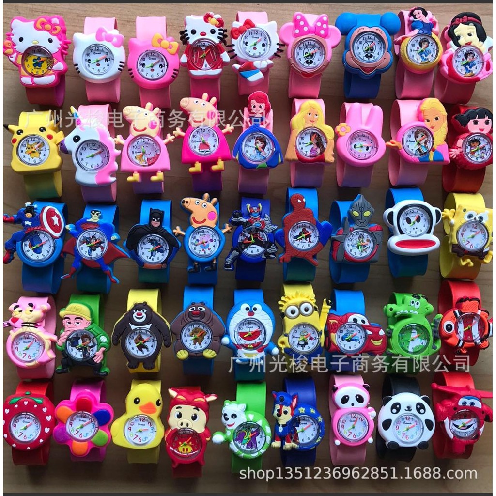 ĐỒNG HỒ dễ thương dành cho bé yêu - Đồng hồ điện tử dạng Dập tay hình siêu nhân ,búp bê,helokitty,hoạt hình cho trẻ em | BigBuy360 - bigbuy360.vn