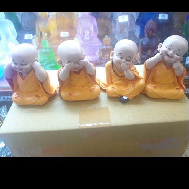 Bộ tượng tứ không lớn 9cm