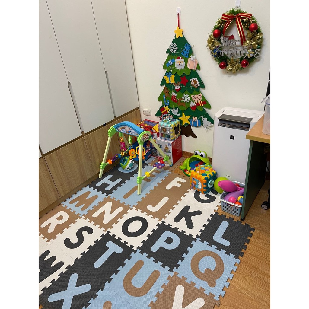 THẢM XỐP CAO CẤP CHO BÉ SMILE PUZZLE - CHỮ CÁI PASTEL - KHÔNG MÙI - TIÊU CHUẨN CHÂU ÂU