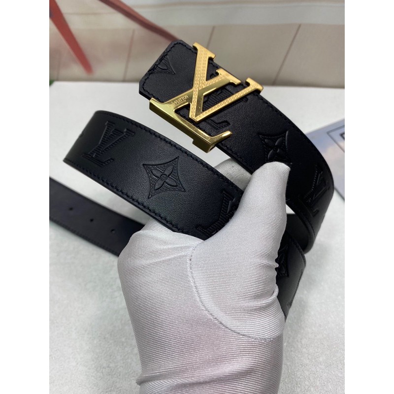 Thắt lưng da nam mặt logo thương hiệu Louis Vuitton LV da thật cao cấp