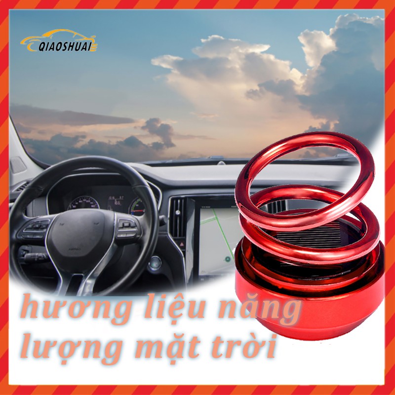 Liệu pháp hương thơm bằng năng lượng mặt trời Vòng đôi treo bằng dầu thơm xoay vòng bằng năng lượng mặt trời Liệu pháp hương thơm xe hơi Trang trí nội thất Nước hoa Mảnh trang sức từ tính