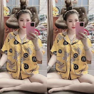 Bộ pizama lụa hàn