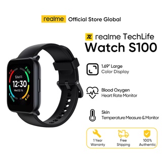 Đồng Hồ Thông Minh realme TechLife Watch S100 Pin Liên Tục 12 ngày - BẢO HÀNH CHÍNH HÃNG
