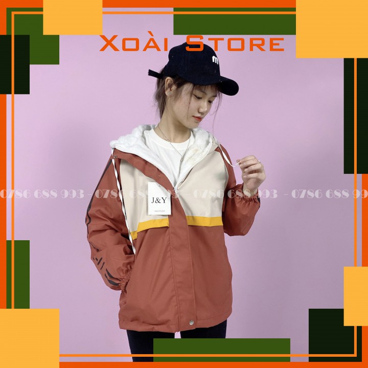 Áo khoác nữ cá tính cao cấp,chất gió tráng bạc chống mưa mùa đông đẹp XoaiXoaiStore | BigBuy360 - bigbuy360.vn