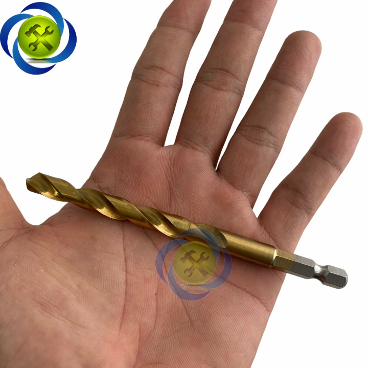 Mũi khoan sắt 10mm Tolsen 75194 dài 133mm chuôi lục giác