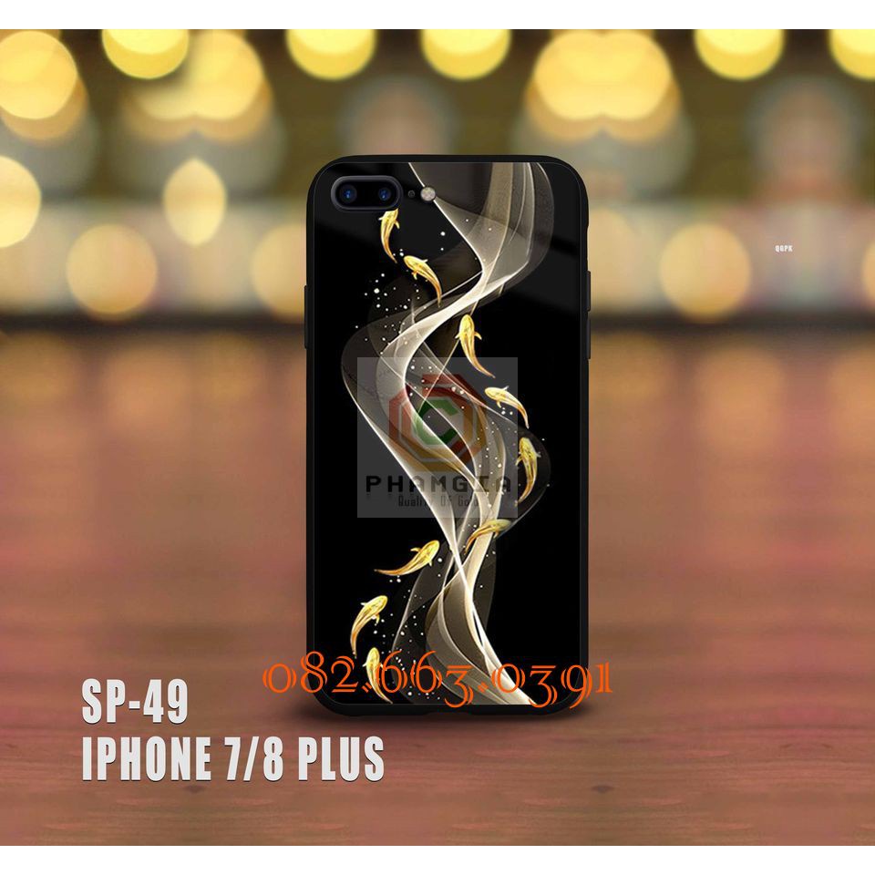 Ốp kính IP 7plus/ 8plus tráng gương hình cá koi siêu đẹp