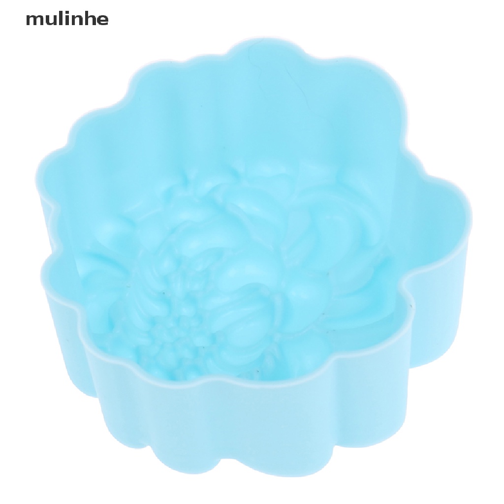 Set 12 Khuôn Làm Bánh Pudding Hình Hoa Cúc 5cm