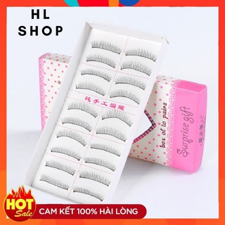 Mi Giả 3D ❤ FREESHIP ❤ Hộp 10 Đôi Mi Giả Gân Trong Suốt Tự Nhiên