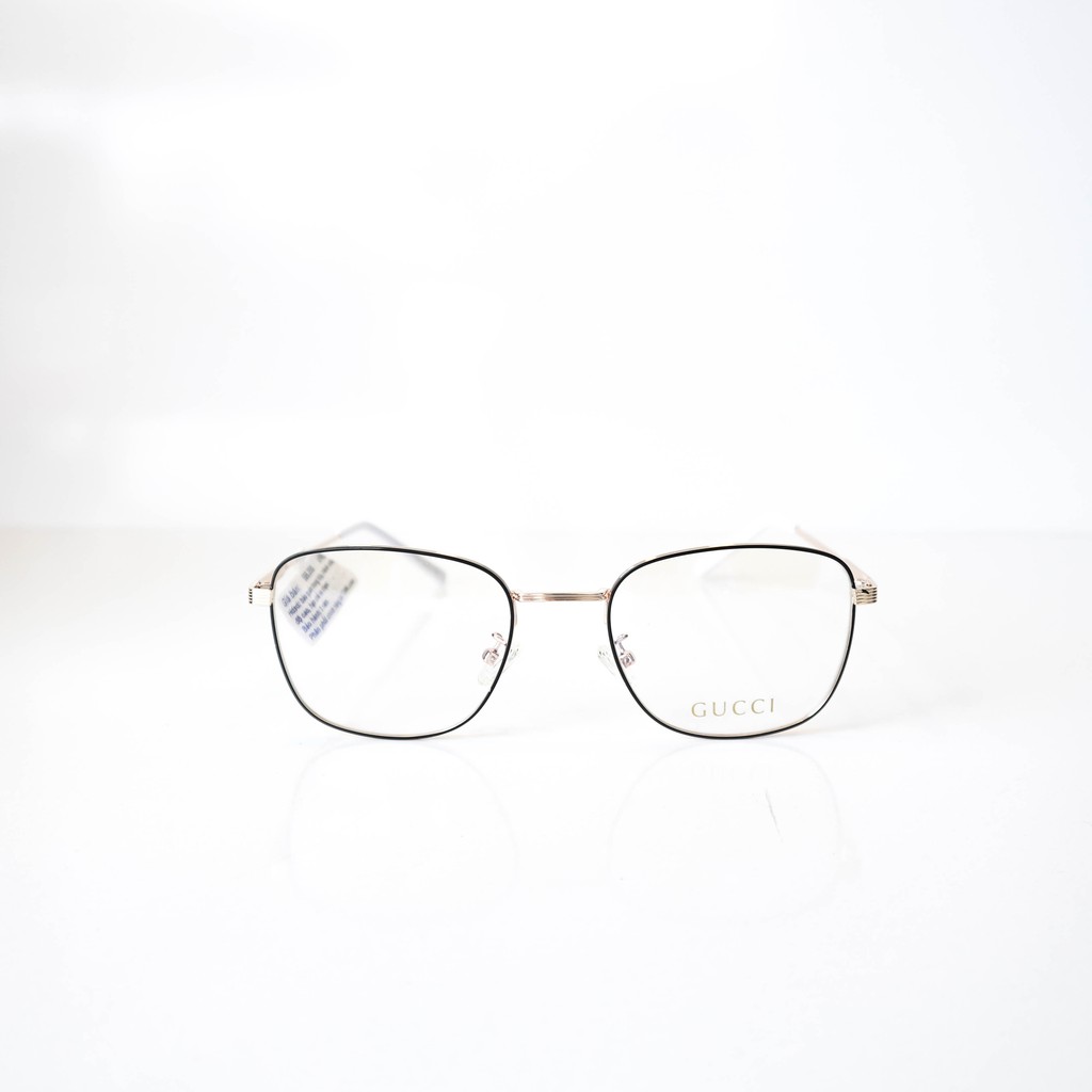 Gọng kính cận thời trang nam nữ mắt kính tròn gọng kim loại màu sắc thời trang Gucci